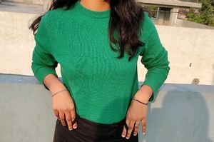 Green Crop Top