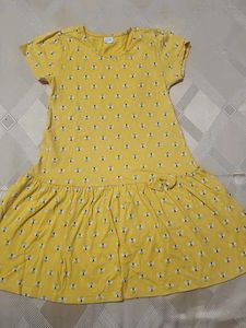 Yellow casual frock