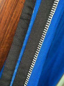 W Blue and White Bordered Dupatta