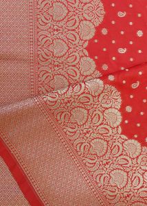 Banarasi Red Buti Saree 💜