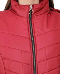 Maroon Sleeveless Padded Jacket