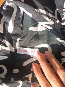Black Printed Shirt 🪽💕