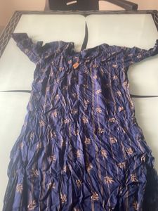 Navy Blue Straight Kurthi
