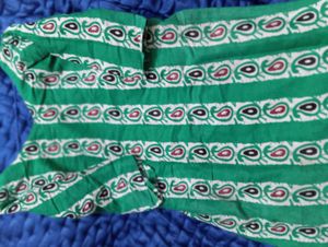 Green Printed Kurta Set