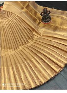 Elegant Gold Tone Saree