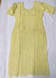 Yellow Embroidered Salwar Kameez Suit