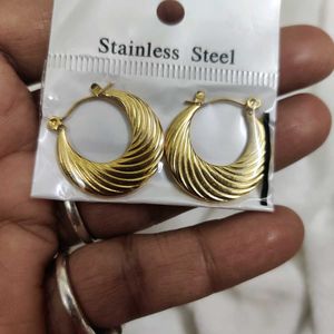 Anti Tarnish Hoops Earring