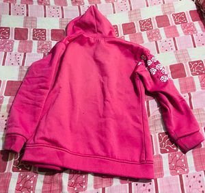 Pink Floral Hoodie