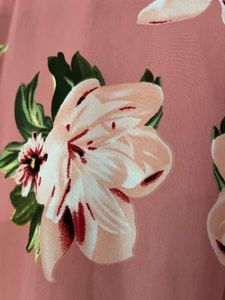 Floral Ruffle Sleeve Top