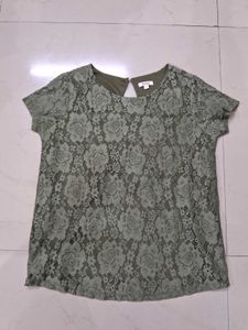 Green Lace Top