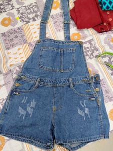 Denim Short Overalls