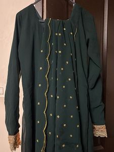 Emerald Green Embroidered Salwar Kameez