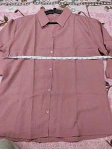 Elegant Pink Button-Down Shirt (U)