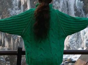 Green Knit Sweater