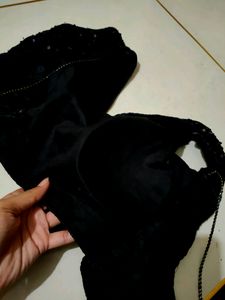 Black Sequence Blouse