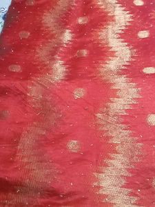 Red &amp; Gold Ethnic Fabric