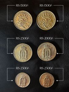 Set of 6 Swedish Ores Coins
