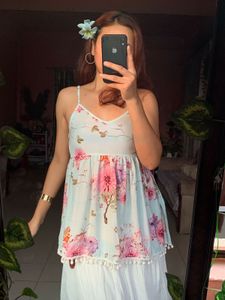Floral Empire Slip