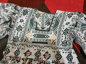 Patterned Mini Dress