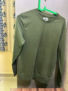 Fame forever Men Olive Casual Sweatshirt