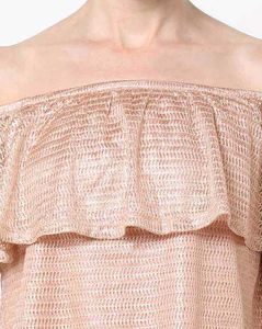 Kazo Off-Shoulder Woven Top