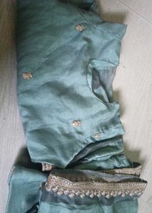 Sea Green Dress Material