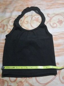 Black Halter Top