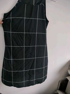 Black &amp; White Checkered Dress