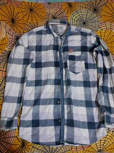 Checked Pattern Casual Men Shirt