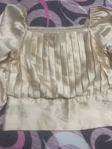Satin Cute Crop Top