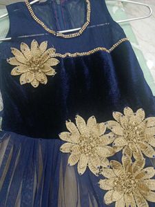 Navy Blue Gown For Kids