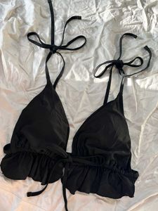 Shein Bralette Black Backless Top