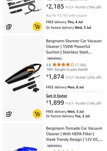 Bermwnn Car Vacuum