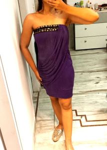 Harpa Purple Bodycon Dress