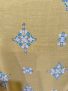 Yellow A-line Kurti.