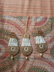Combo Of Long Earrings And Pasha/Maangtika 💖🤌🏻