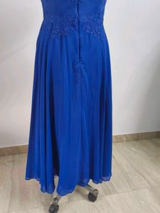 Royal Blue Off-Shoulder Gown