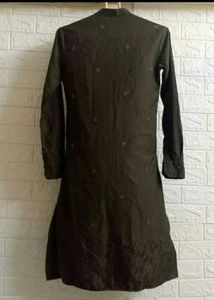 Coffe Brown Worked Kurta Pajama