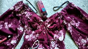 AESTHETIC FLORAL RUFFLE MINI FOR WOMEN