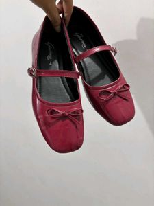 Cute wine red  Ballerina Flats
