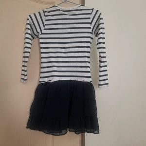 Smart Navy Blue Full Sleeves Dress for Kids from D