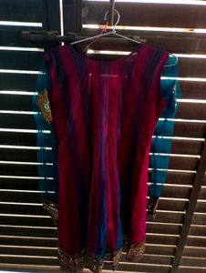 Flock Party Wear Kurta With Dupatta
