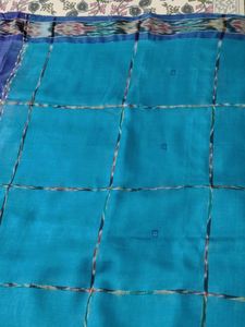 Elegant Blue Saree &amp; Blouse