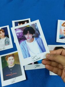 BTS all 7 members Polaroid Set with Autographs