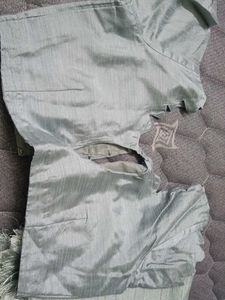 Sage Green Silk Blouse