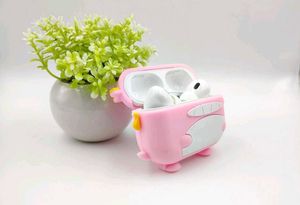 Pink Dinosaur silicon Pro &amp;Pro2 Airpod Case Cover
