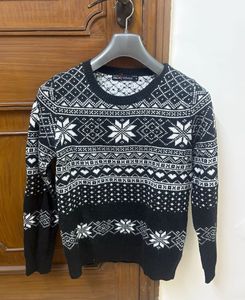 Patterned Knit Sweater