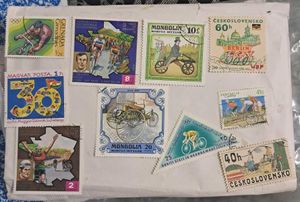 10-Cycle theme stamps