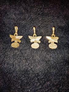 Gold Eagle Pendants (Set of 3)