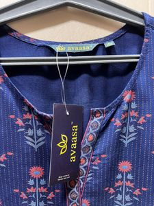 Blue Printed Kurta